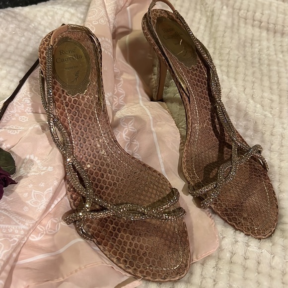 Rene Caovalli crystal Rhinestone heels 👠 - Picture 3 of 11